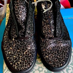 Metallic Leopard print Van’s